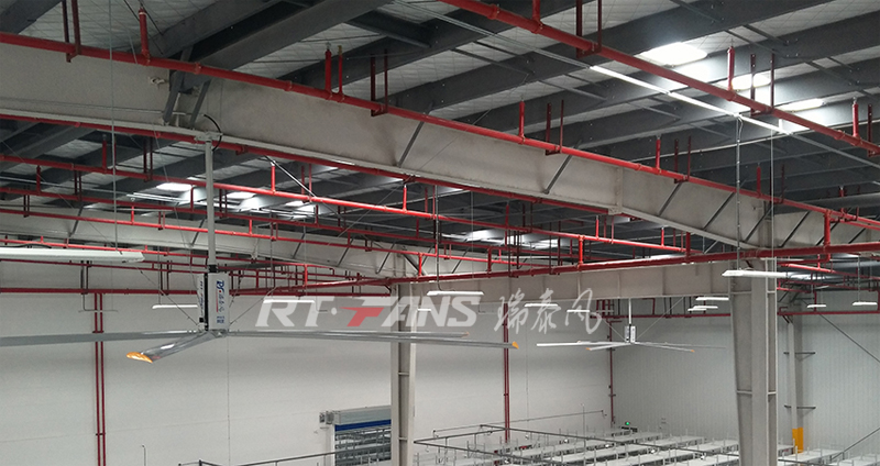 物流倉庫通風降溫工程