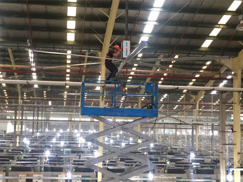 CNC機加工通風(fēng)降溫案例